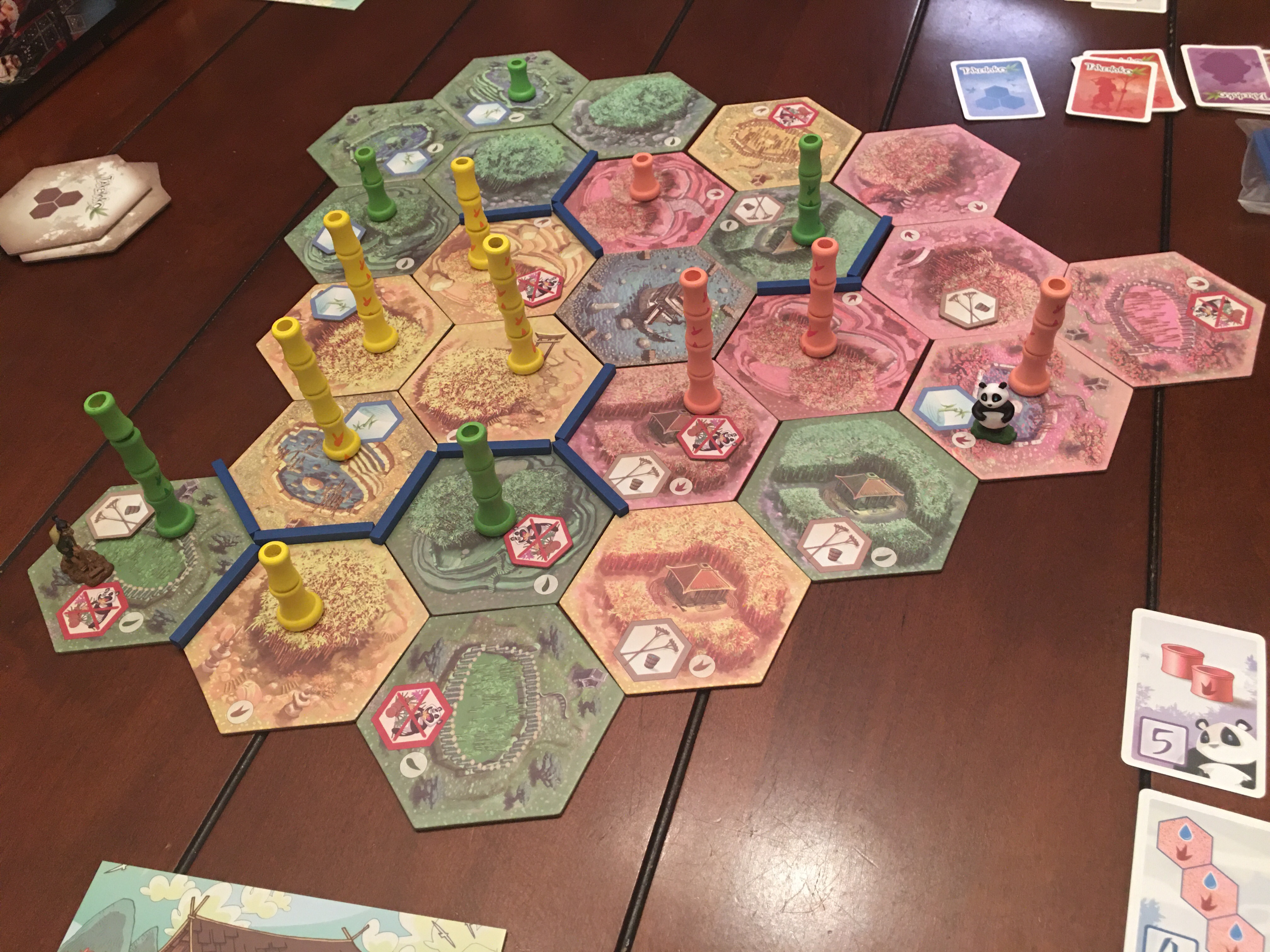 Tiles placed at the end of the game. 
