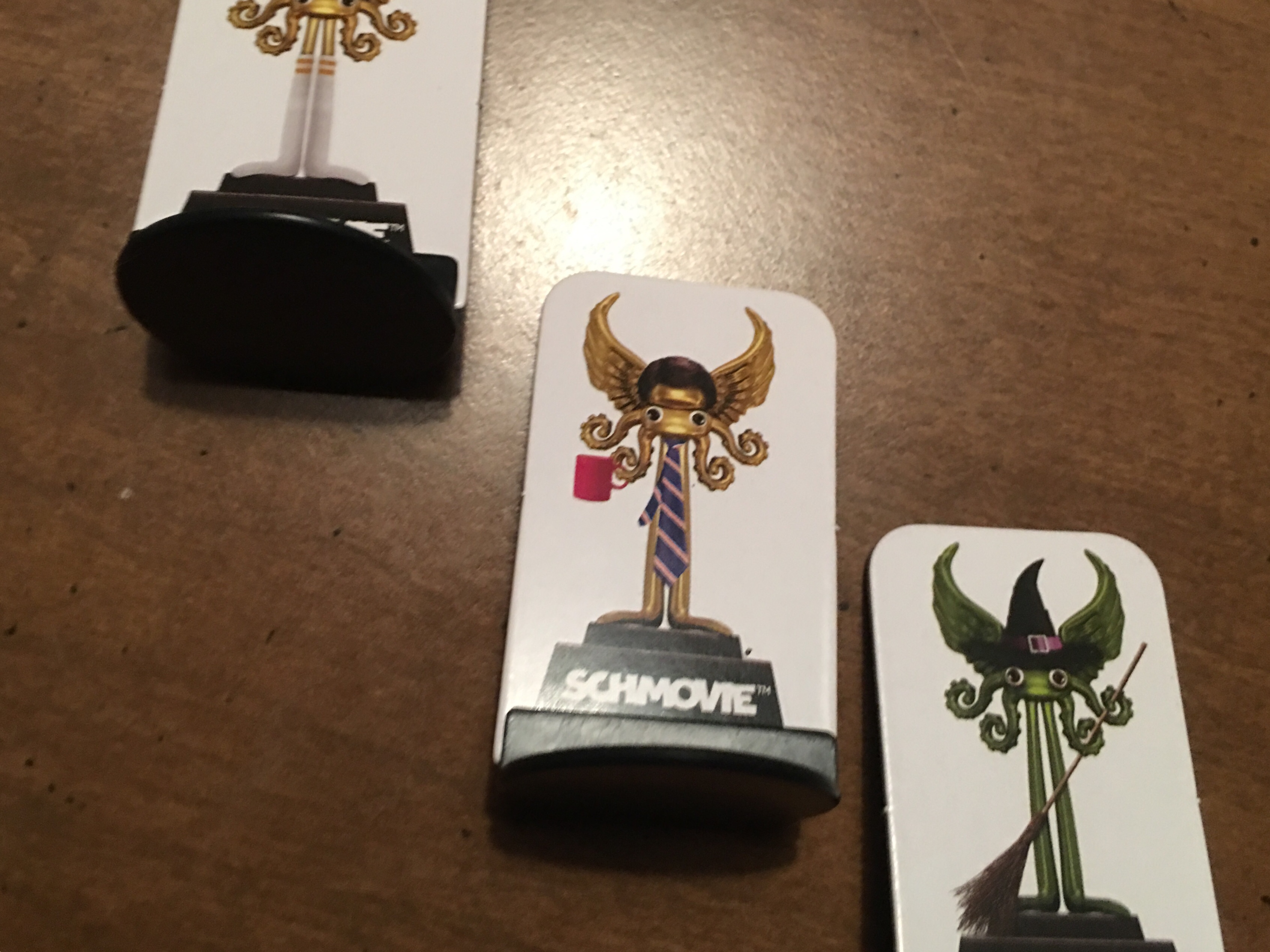 Image description: three examples of Schmovie awards. 